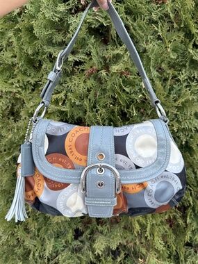Vintage Coach Soho Flap Shoulder Bag